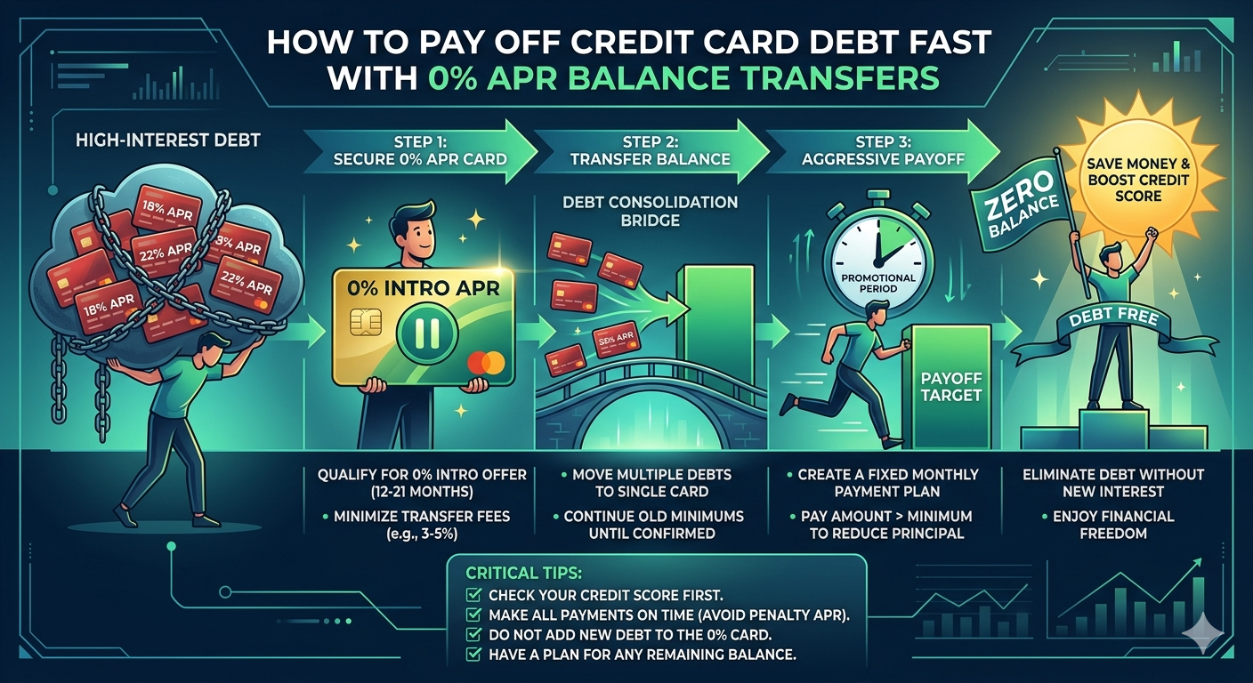 How to Pay Off Credit Card Debt Fast With 0% APR