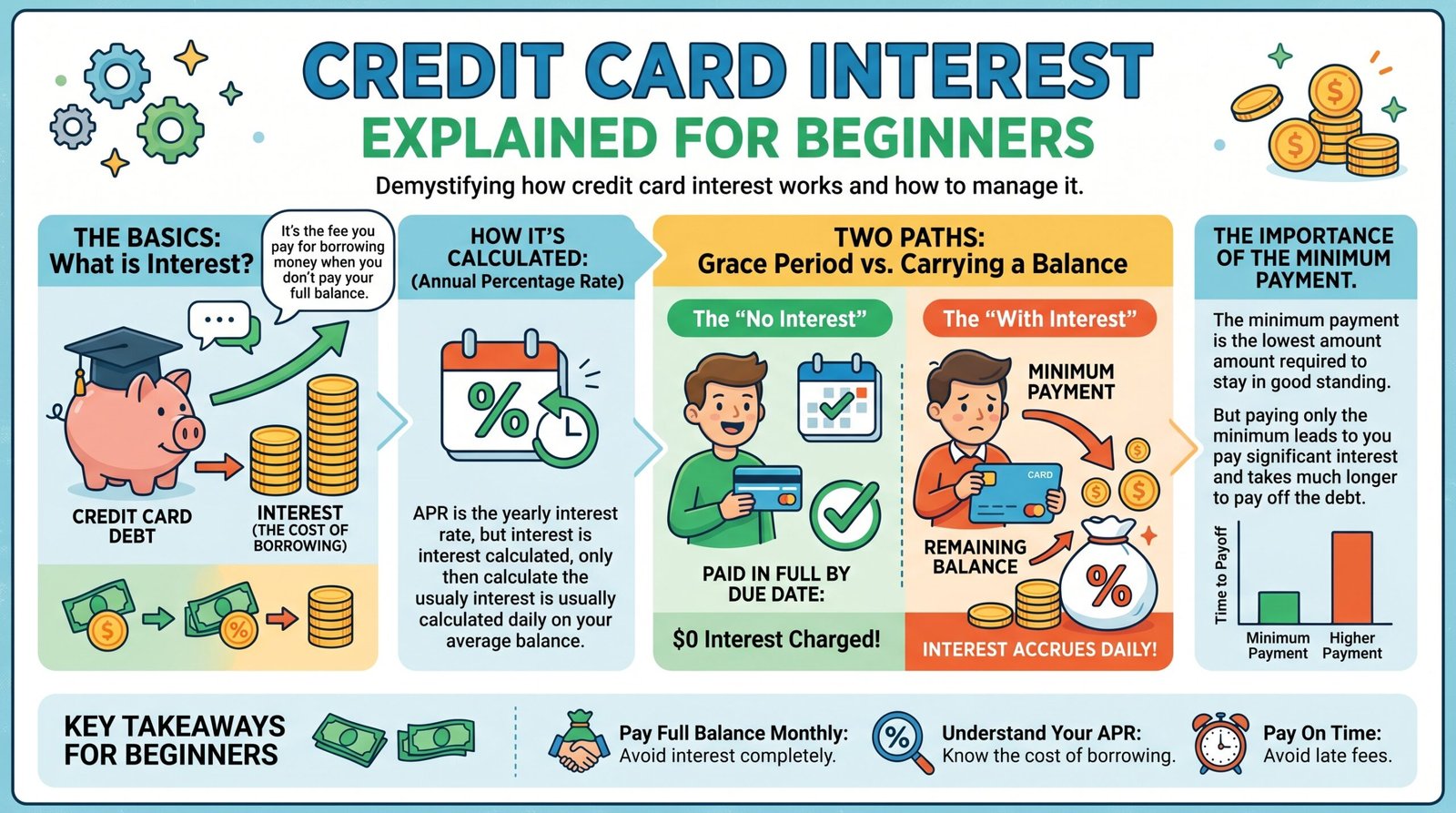 Credit Card Interest Explained for Beginners (No Bank Jargon, Just Facts)